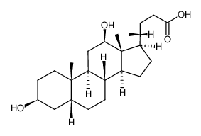 (3b,5b,12b)- 3,12 dihydroxy- Cholan-24-oic acid结构式