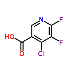4-氯-5,6-二氟吡啶-3-甲酸结构式