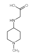 (1-methyl-piperidin-4-ylamino)-acetic acid Structure