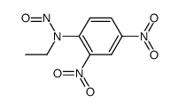 N-ethyl-2,4-dinitro-N-nitroso-aniline结构式