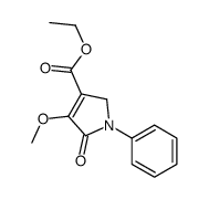 ethyl 4-methoxy-5-oxo-1-phenyl-2H-pyrrole-3-carboxylate Structure