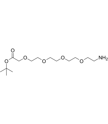 Amino-PEG4-C1-Boc结构式