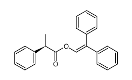 2,2-diphenylvinyl (R)-2-phenylpropanoate结构式