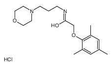 N-(3-morpholin-4-ium-4-ylpropyl)-2-(2,4,6-trimethylphenoxy)acetamide,chloride结构式