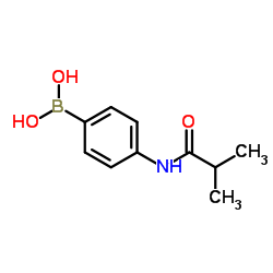 4-异丁酰氨基苯基硼酸结构式