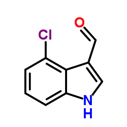 4-氯吲哚-3-甲醛结构式