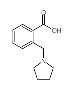 2-((吡咯烷-1-基)甲基)苯甲酸结构式