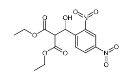 diethyl 2-hydroxy-2-(2,4-dinitrophenyl)ethane-1,1-dicarboxylate结构式