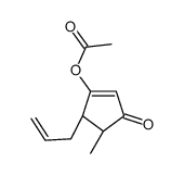 [(4S,5S)-4-methyl-3-oxo-5-prop-2-enylcyclopenten-1-yl] acetate Structure