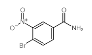 4-溴-3-硝基苯甲酰胺结构式