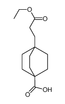 4-(3-乙氧基-3-氧代丙基)双环[2.2.2]辛烷-1-羧酸结构式