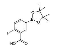 3-羧基-4-氟苯硼酸频哪醇酯结构式