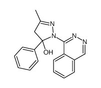 5-methyl-3-phenyl-2-phthalazin-1-yl-4H-pyrazol-3-ol Structure