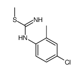methyl N'-(4-chloro-2-methylphenyl)carbamimidothioate Structure