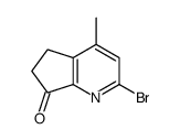 2-bromo-4-methyl-5,6-dihydrocyclopenta[b]pyridin-7-one Structure