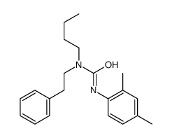 1-butyl-3-(2,4-dimethylphenyl)-1-(2-phenylethyl)urea Structure