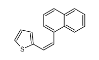 2-(2-naphthalen-1-ylethenyl)thiophene结构式