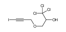 1,1,1-trichloro-3-(3-iodoprop-2-ynoxy)propan-2-ol结构式
