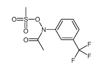 [N-acetyl-3-(trifluoromethyl)anilino] methanesulfonate结构式