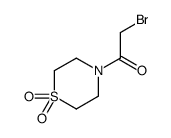 2-bromo-1-(1,1-dioxo-1,4-thiazinan-4-yl)ethanone结构式