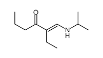 3-[(propan-2-ylamino)methylidene]heptan-4-one结构式