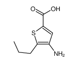 4-amino-5-propylthiophene-2-carboxylic acid结构式