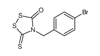 4-[(4-bromophenyl)methyl]-5-sulfanylidene-1,2,4-dithiazolidin-3-one结构式