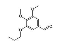 3,4-二甲氧基-5-丙氧基苯甲醛结构式