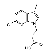 3-(6-Chloro-3-methyl-1H-pyrrolo[2,3-b]pyridin-1-yl)propanoic acid Structure