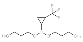 二丁酯(2-(三氟甲基)环丙基)硼酸结构式