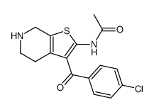 N-(3-(4-chlorobenzoyl)-4,5,6,7-tetrahydrothieno[2,3-c]pyridin-2-yl)acetamide Structure