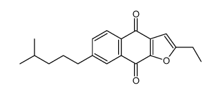 2-ethyl-7-(4-methylpentyl)benzo[f][1]benzofuran-4,9-dione结构式