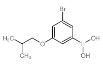 (3-溴-5-异丁氧基苯基)硼酸结构式