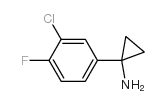 1-(3-氯-4-氟苯基)-环丙胺结构式