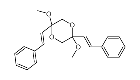 2,5-dimethoxy-2,5-bis(2-phenylethenyl)-1,4-dioxane结构式
