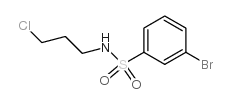 3-溴-N-(3-氯丙基)苯磺酰胺结构式