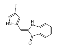 (2E)-2-[(4-fluoro-1H-pyrrol-2-yl)methylidene]-1H-indol-3-one结构式
