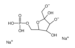beta-d-Fructofuranose, 6-(dihydrogen phosphate), disodium salt Structure