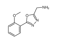 (5-(2-甲氧基苯基)-1,3,4-噁二唑-2-基)甲胺结构式