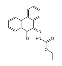 (10-oxo-10H-[9]phenanthrylidene)-carbazic acid ethyl ester结构式