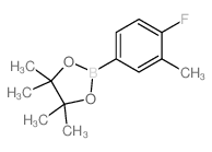 4-氟-3-甲基苯硼酸频哪醇酯结构式