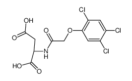 N-[(2,4,5-trichloro-phenoxy)-acetyl]-DL-aspartic acid结构式