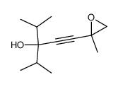 6,7-epoxy-3-isopropyl-2,6-dimethyl-hept-4-yn-3-ol结构式