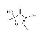 2,4-dihydroxy-2,5-dimethyl-3(2H)-furan-3-one结构式
