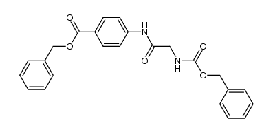 4-[(N-benzyloxycarbonyl-glycyl)-amino]-benzoic acid benzyl ester Structure