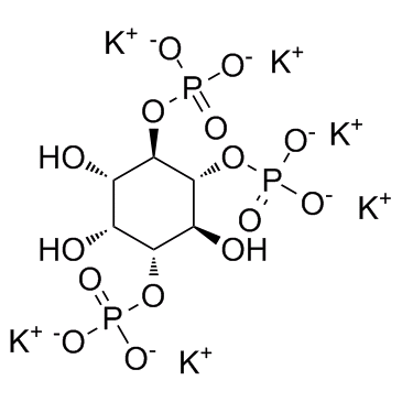 D-myo-纤维醇-1,4,5-三磷酸六钾盐结构式
