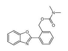 [2-(1,3-benzoxazol-2-yl)phenyl]methyl N,N-dimethylcarbamate Structure