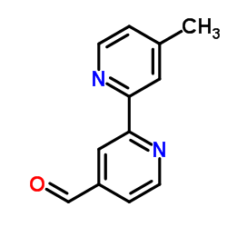 4'-甲基-[2,2'-联吡啶]-4-甲醛结构式
