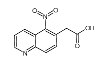 2-(5-nitroquinolin-6-yl)acetic acid结构式