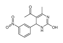 5-acetyl-6-methyl-4-(3-nitrophenyl)-3,4-dihydro-1H-pyrimidin-2-one结构式